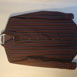 Robert Graham Men's Shirt Long Sleeve Casual Button Down Size XLARGE